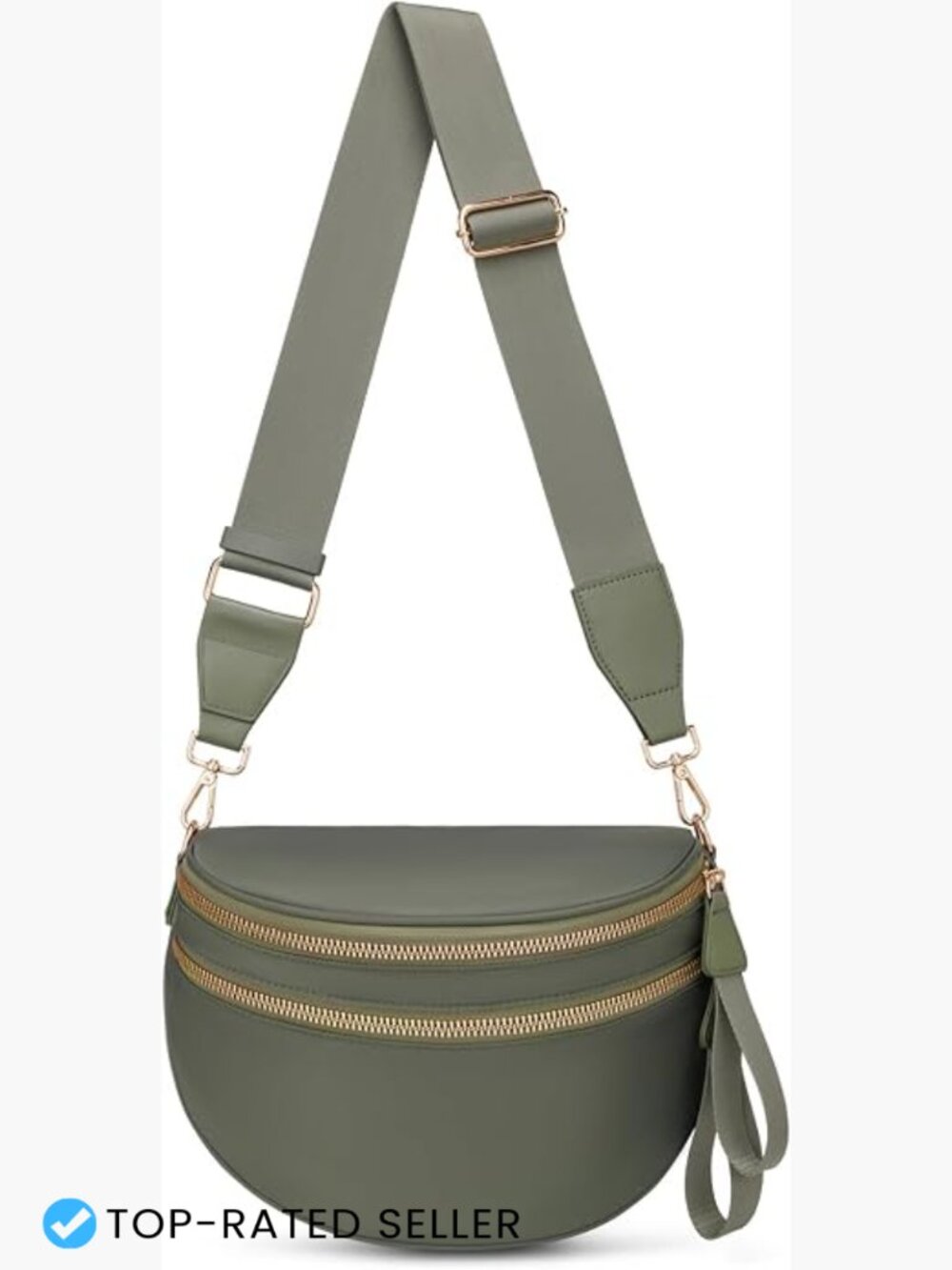 Checkered Nylon Crossbody Bum Bag Spacious Trendy Fanny Pack Travel Everyday